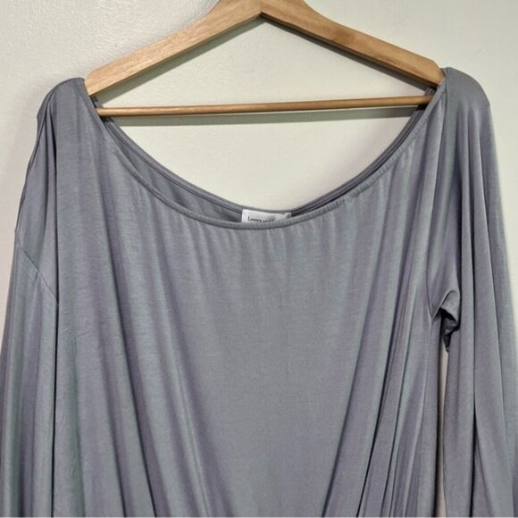 Lovers and Friends Gray Long Sleeve Tie Cuff Romper Size M NWT - Picture 10 of 15
